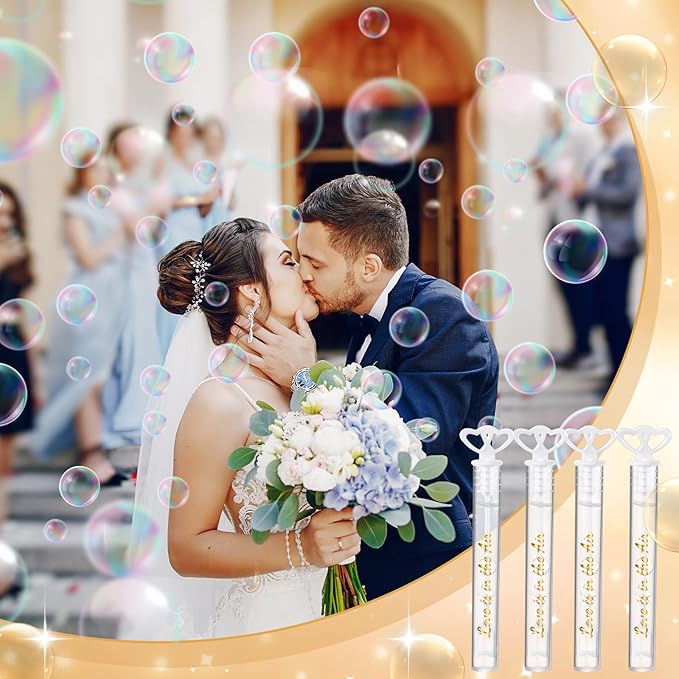 150 Pcs Bubble Wands Bulk for Wedding Party Mini Heart Wand - Image 6