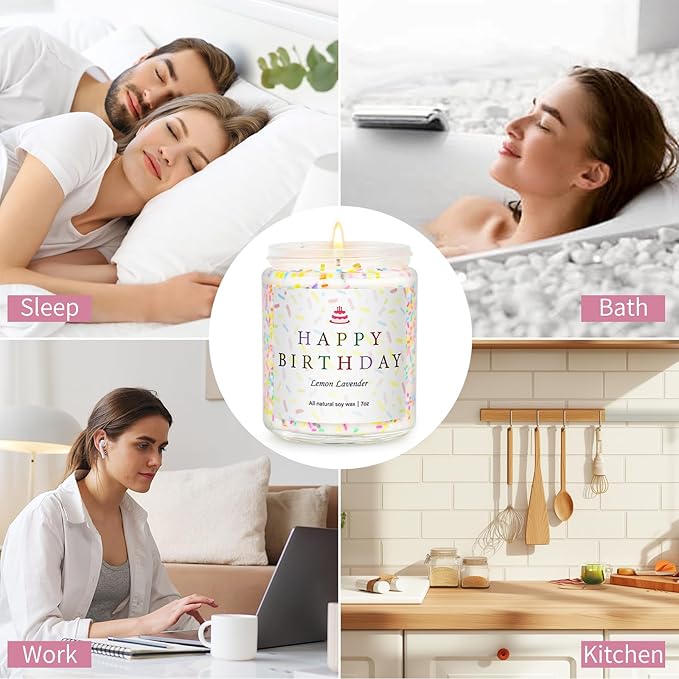 Happy Birthday Candles Set, 4 Pack Birthday Candle Gifts - Image 5