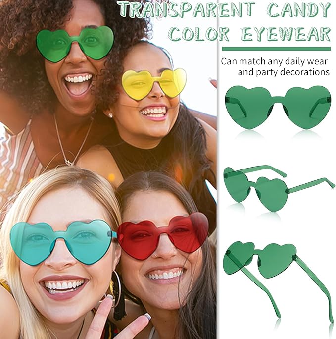 12/20/24 Pairs Heart Sunglasses - Image 3