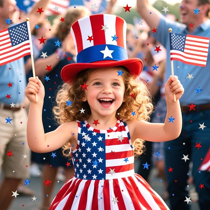 MARFOREVER Glitter 4th of July Star Confetti - Image 4