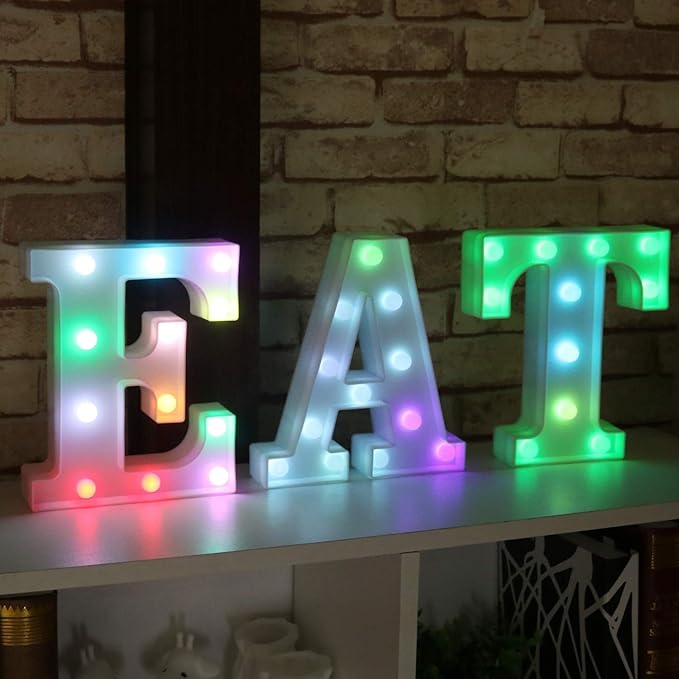 Pooqla Colorful LED Marquee Letter Lights - Image 6