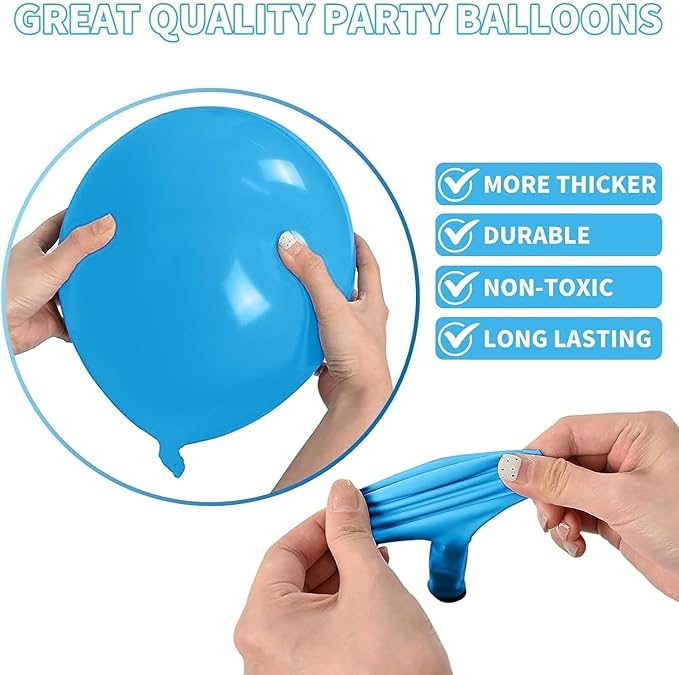 Blue Purple Silver Balloons - Image 6