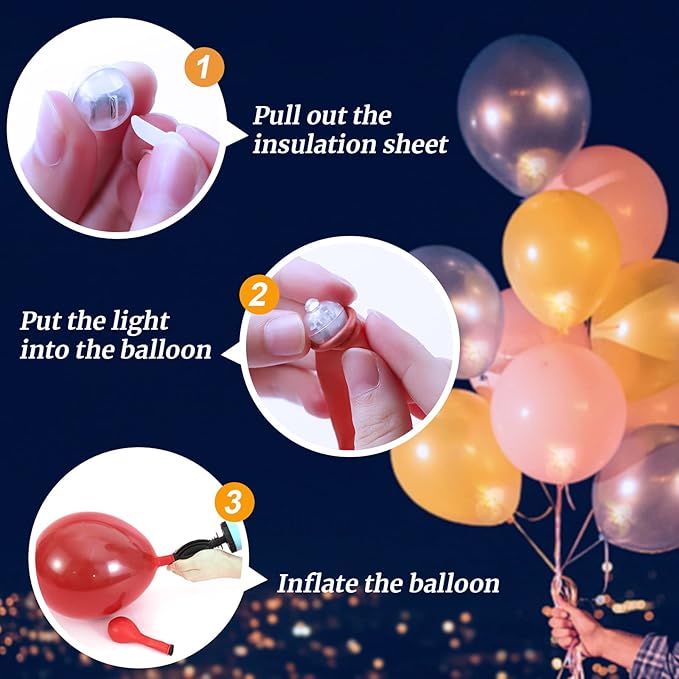 ZGWJ 50PCs Mini Led Lights, Led Balloons Light - Image 4