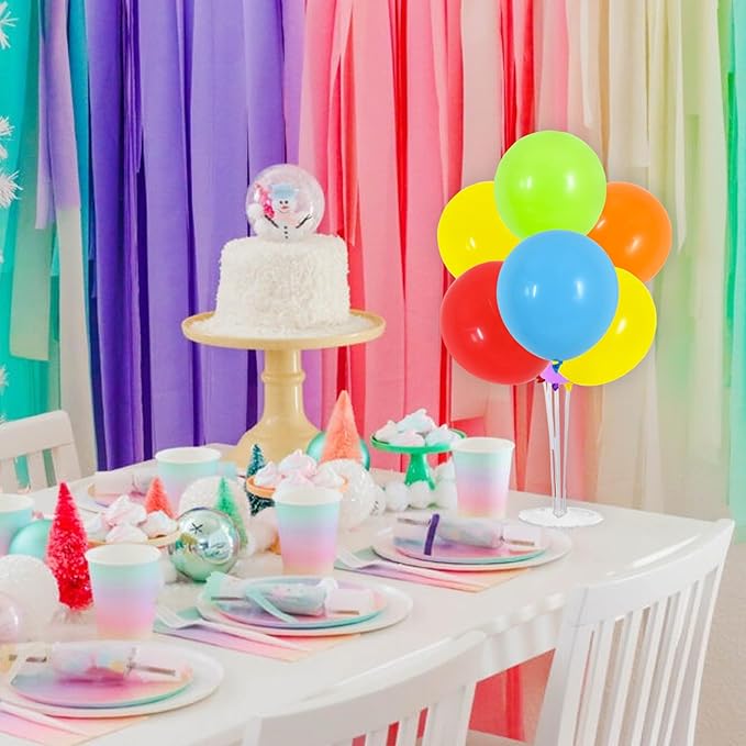 TONIFUL 4 Set Colourful Balloon Centerpieces - Image 4