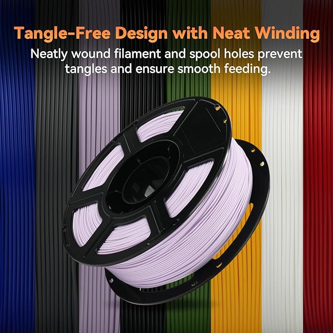 FLASHFORGE PLA Filament 1.75mm +/- 0.02mm, Matte Purple 3D Printer Filament 1kg - Image 6