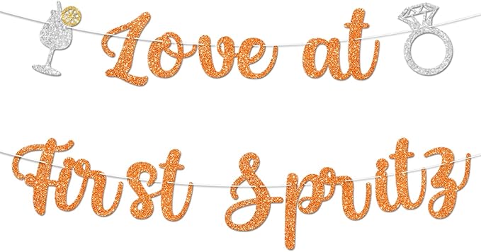 Love At First Spritz Wedding Banner by Unknown