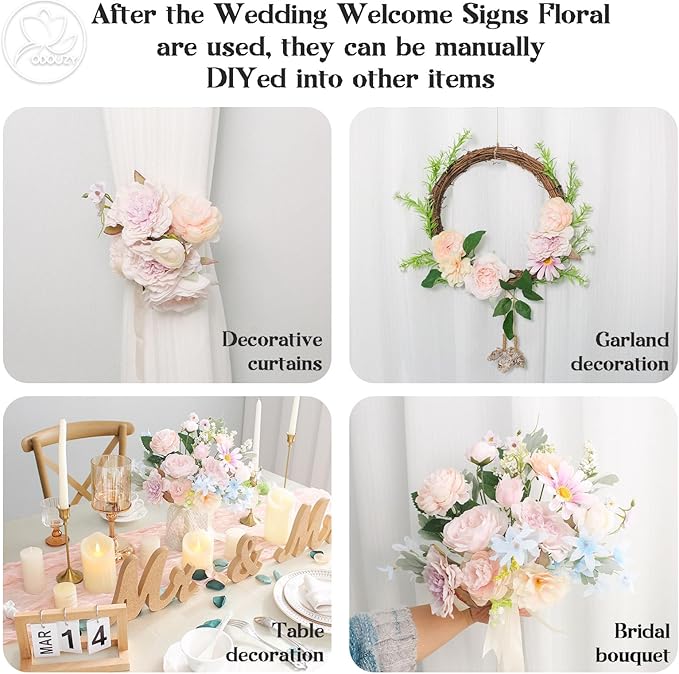 Wedding Arch Flowers Kit, Artificial Flower Arch Decor - Image 6