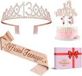 13th Birthday Decorations for Girls, Including 13th Birthday Crown/Tiara by JueslyBirthdayParty