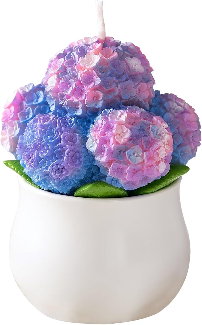 Hydrangea Potting Scented Candle Home Decora by iLikePar