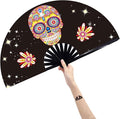 Amajiji Large Folding Hand Rave Fan Popping Fan by Amajiji