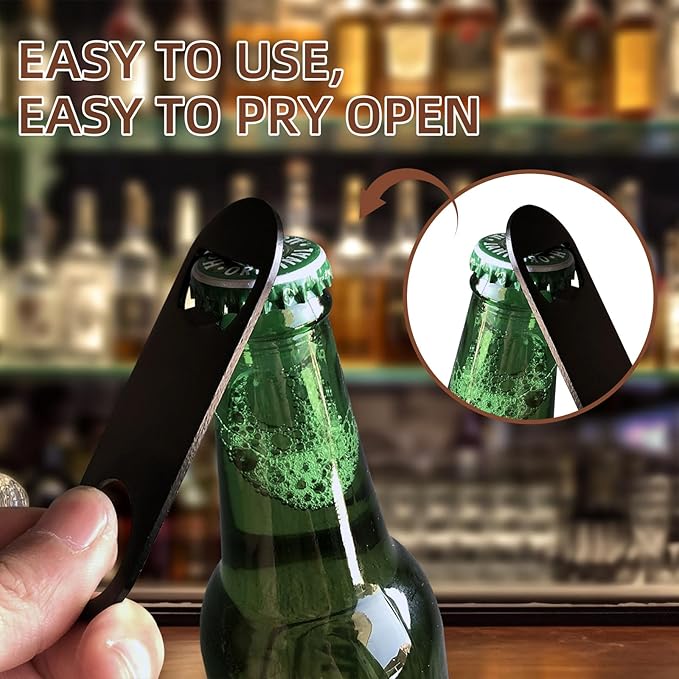 100 Pack Flat Beer Bottle Opener 3.5 inch Stainless Steel Flat Bottle Opener - Image 4