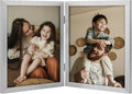 decorUhome Double 8x10 Picture Frame Vertical, Engineered Wood Bifold Photo by decorUhome