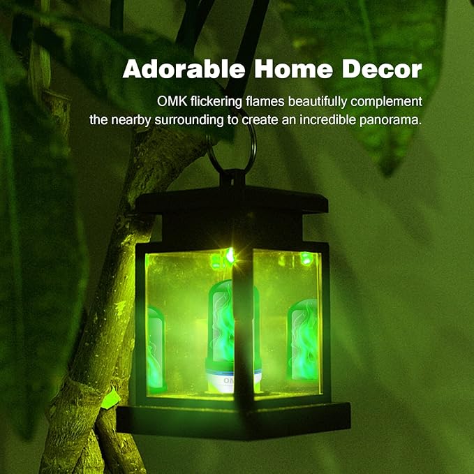OMK - Christmas Decorations LED Flame Effect Light Bulbs - Upgraded 4 Modes - Image 2