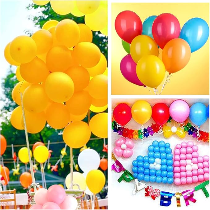 110pcs Yellow Balloons 12 Inch - Image 6