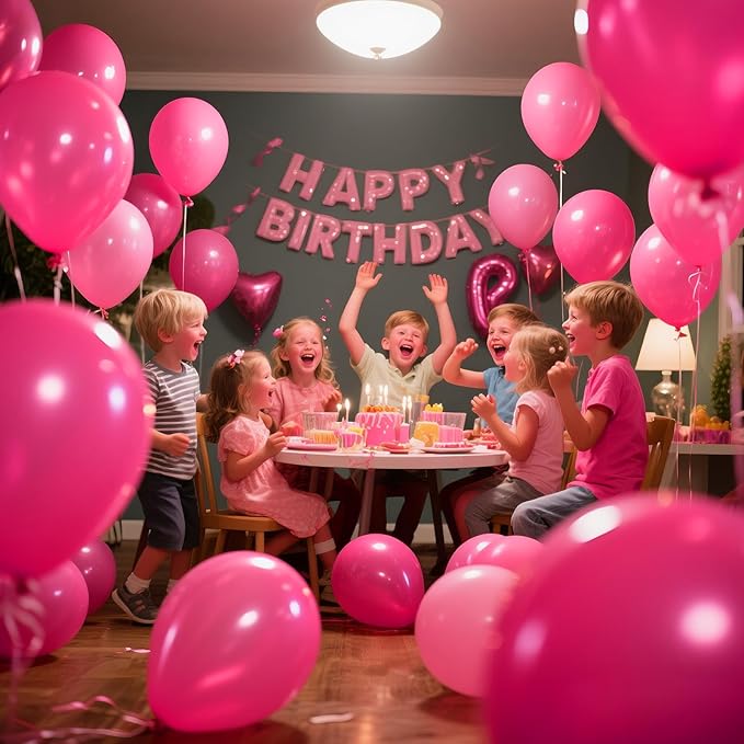 KAWKALSH Hot Pink Balloon 12 Inch - Image 7