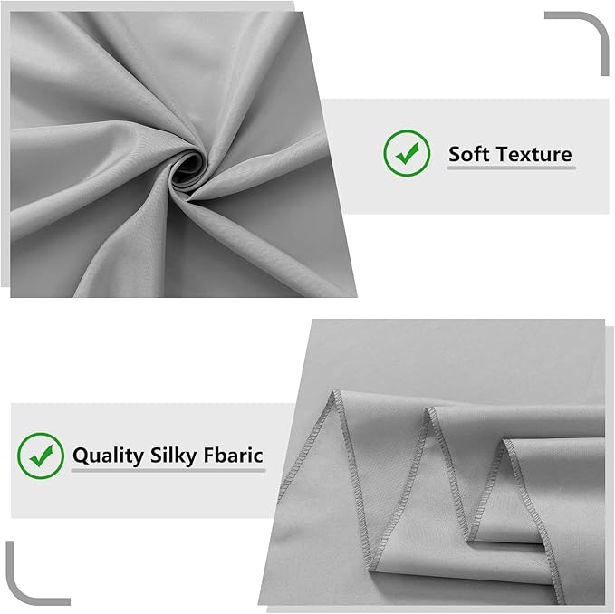 MYSKY HOME Light Grey Backdrop Curtains - Image 6