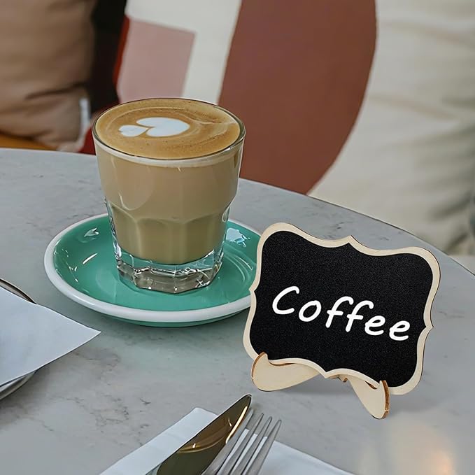 Mini Chalkboard Signs with Stands – Wooden Food Labels - Image 6