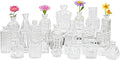 24Pcs Glass Bud Vase Set, Small Flower Vase by FEINIGESI
