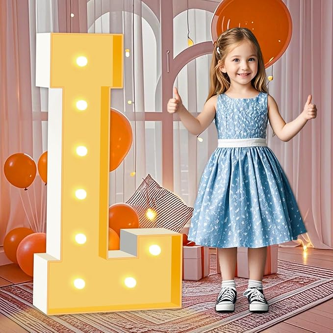 3FT Marquee Light Up Letters L, Marquee Letters by HITINO