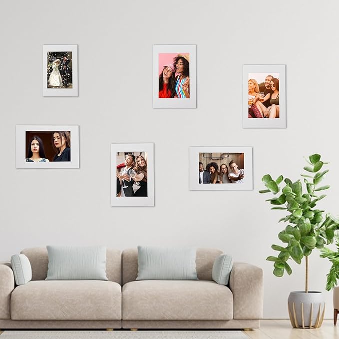 SHUESS 100 Pack White Paper Picture Frames 4 x 6 Standing Cardboard Photo Frames - Image 6