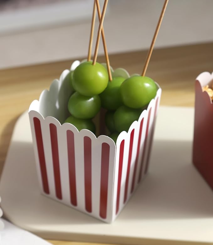 Winoo Design 100 PK Mini Popcorn Boxes Bulk Paper Popcorn Bowl Containers - Image 6