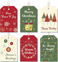 Christmas Gift Tags with String, 6 Styles by GRADESIN