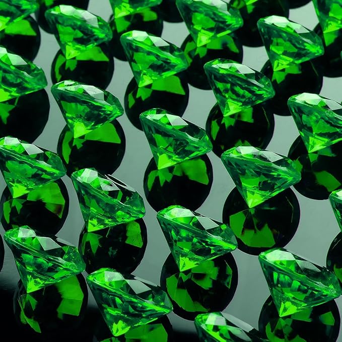 Acrylic Diamond Fake Gems Vase Filler, Babenest 240pcs 3/4 Inch Faux Diamonds - Image 2