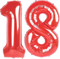 Red Number 18 Balloon by Upgesy