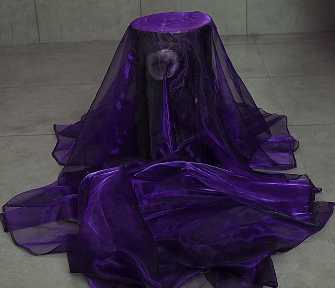 VDS Purple Organza Fabric, 45 Yards Continuous, 45” Wide, Wedding Party - Image 3