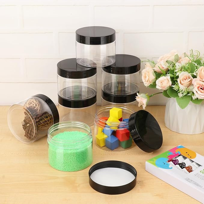 36 Packs 10 OZ Transparent Plastic Jars - Image 4