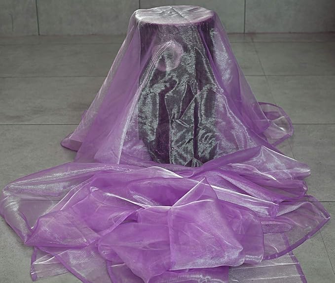 VDS Light Purple Organza Fabric, 20 Yards Continuous, 45” Wide, Wedding Party - Image 4