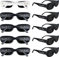 Bride's Babes Bachelorette Sunglasses, Bridesmaid Sunglasses, 10 Pack Rectangle by Unknown
