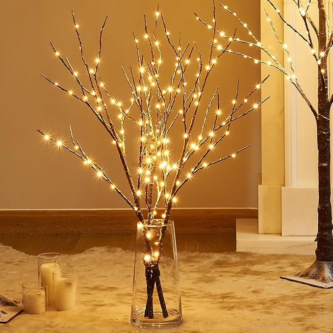 Fudios Lighted Branches Snow Dusted - Image 7