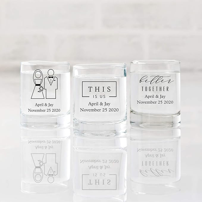 WEDDINGSTAR Personalized 2.75oz Shot Glass Customizable Full Color Print - Image 3
