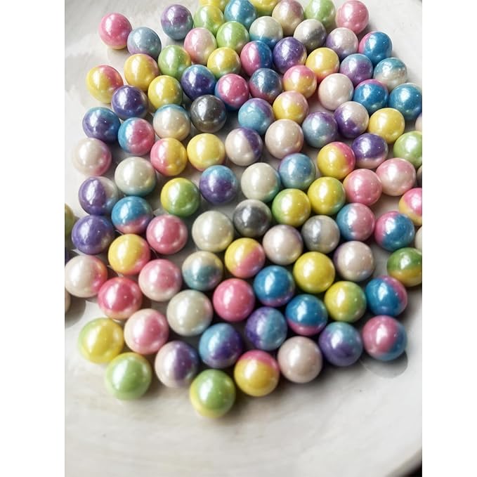 Edible Rainbow Pearl Sugar Sprinkles Candy Baking Edible Cake Decorations - Image 2