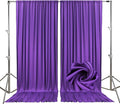10ft x 10ft Purple Backdrop Curtains by Tisspoms