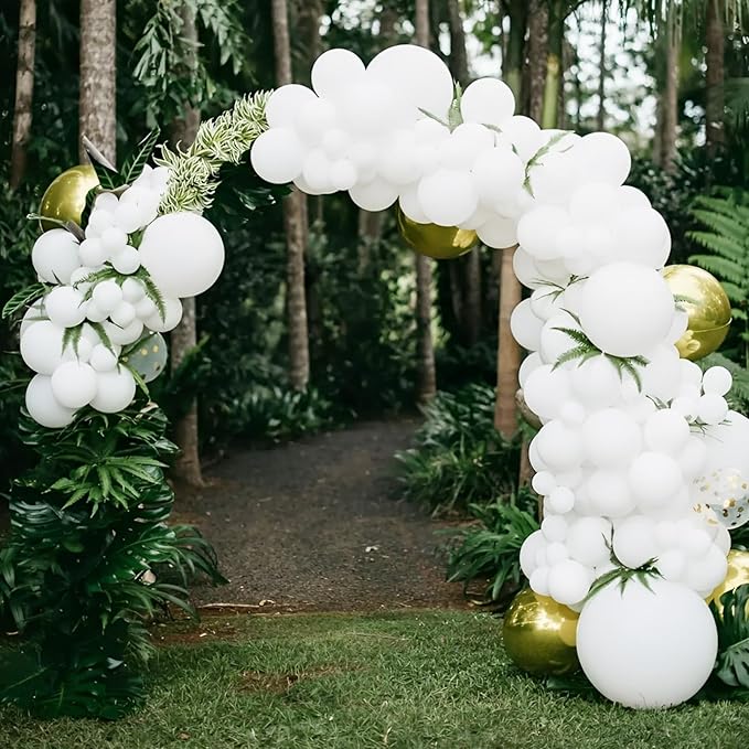 90pack White Balloons Different Size 18/12/10/5 Inch Pearl White Balloon - Image 3