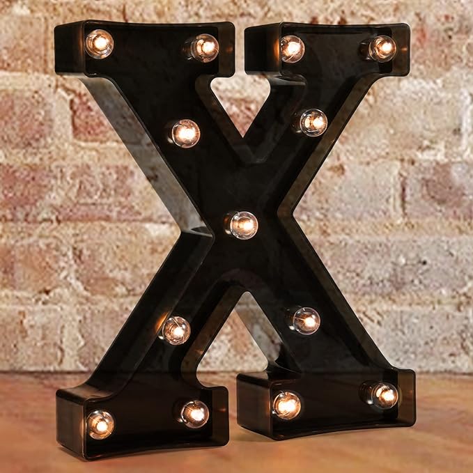 Decorative LED Illuminated Letter Marquee Sign by Pooqla
