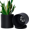 D'vine Dev 2 Pack 6.5 Inch Modern Plastic Plant Pots, Small Garden Planters by DvineDevPlanterPotsandStand