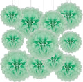 Tissue Paper Pom Poms, Light Green Tissue Paper Flowers, Hanging Flower Balls by Tisspoms