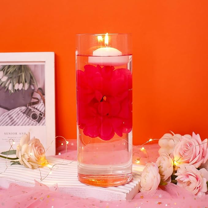 24 Pcs Floating Candles for Centerpieces and Floating Flowers Artificial - Image 4