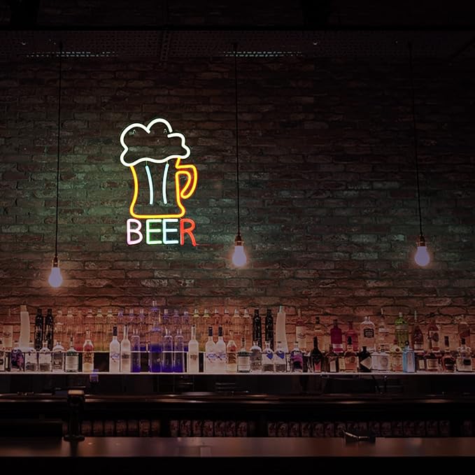 Beer Neon Sign Led Beer Signs Colorful Neon Lights - Image 7