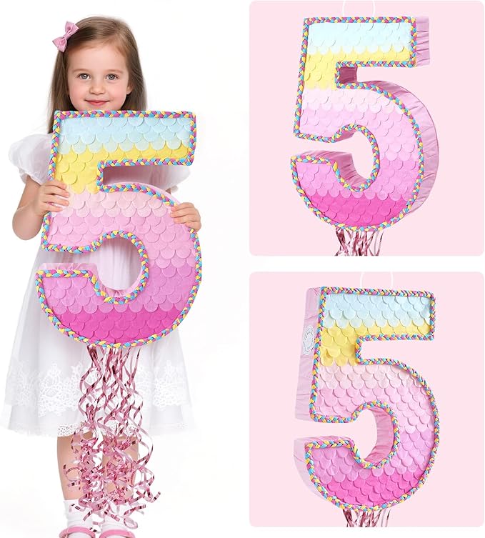 WERNNSAI Pink Sweet Five Pinata - Image 5