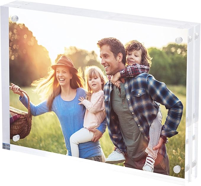 SimbaLux Magnetic Acrylic Picture Photo Frame 6x8 inches by SimbaLux