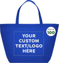 DISCOUNT PROMOS Custom Southern Style Grocery Tote Bags Set of 100 by DISCOUNTPROMOS