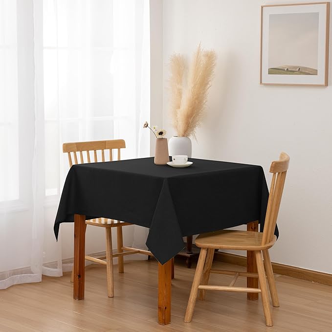 Hiasan 2 Pack Faux Linen Square Tablecloth - Image 7