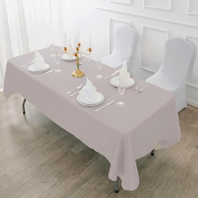 Fokitut 2 Pack Waterproof Rectangle Tablecloth, 90x132 Inch, Stain Resistant - Image 5