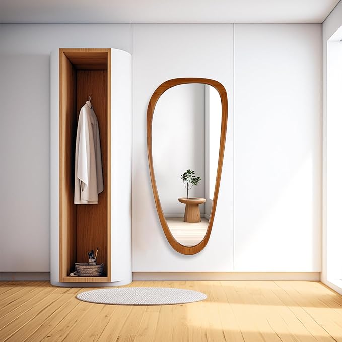 WallBeyond Asymmetrical Mirror, Irregular Mirror Full Length, Boho Wall Mirrors - Image 7