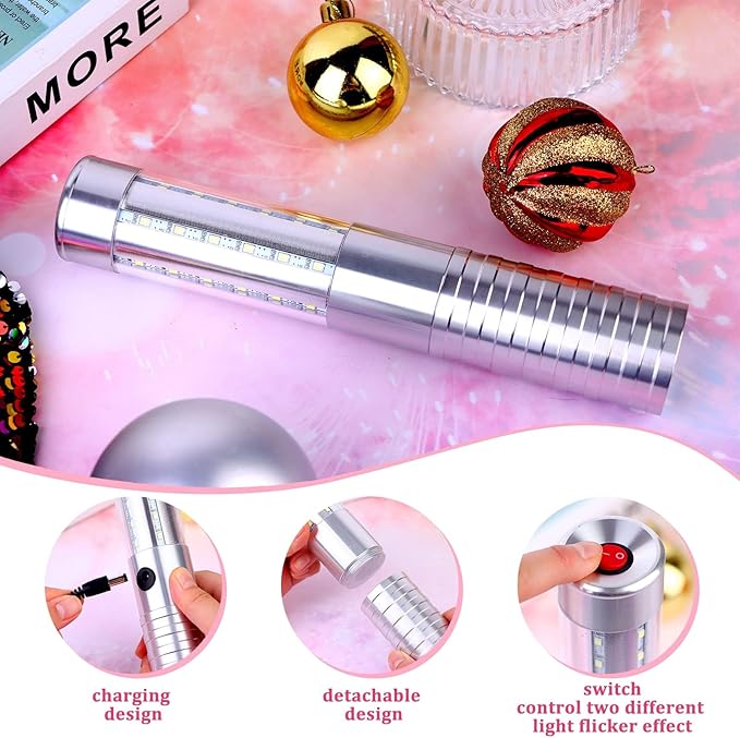 6 PCS Strobe Baton Light Bottle Service Lights Sparklers Reusable Champagne - Image 5