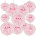 Tissue Paper Pom Poms, Light Pink Tissue Paper Flowers, Hanging Flower Balls by Tisspoms